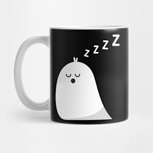 Sleeping Ghost Funny Halloween Mug